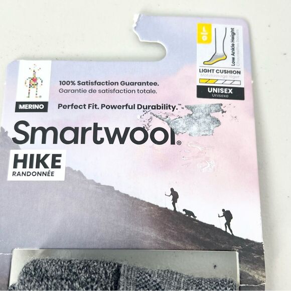 NWT Smartwool Hike Low Ankle Light Cushion Unisex Socks L M 9-11.5 W 10-12.5 - Picture 4 of 8